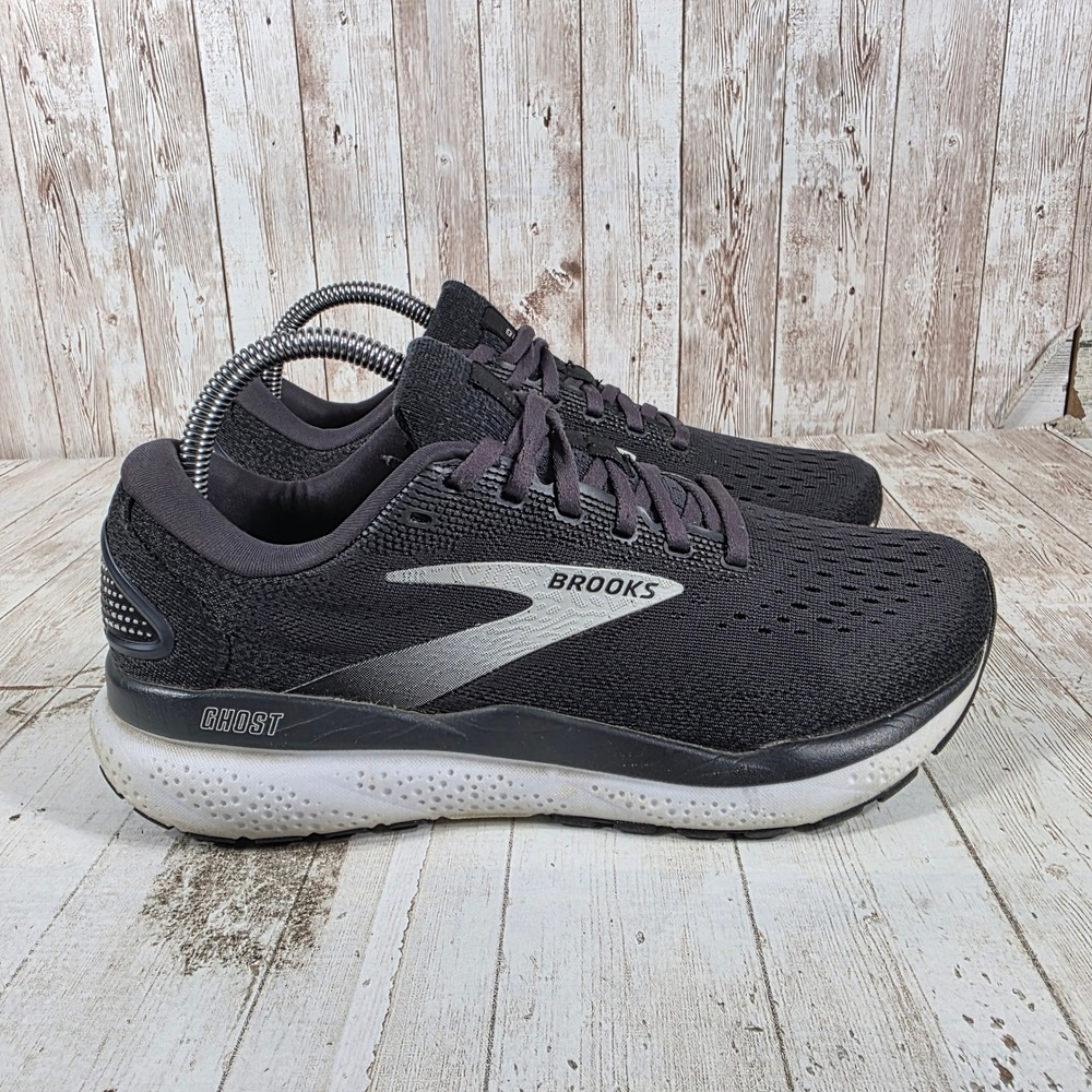 Brooks Ghost 16 Womens Running Shoes Black Charcoal 1204071B090 Size 8.5 Medium